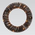 LED-julkrans 30xLED/3xAA Ø 40 cm varmvitt krans/svart