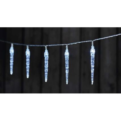 LED julslinga 10xLED/2xAA 1,65m