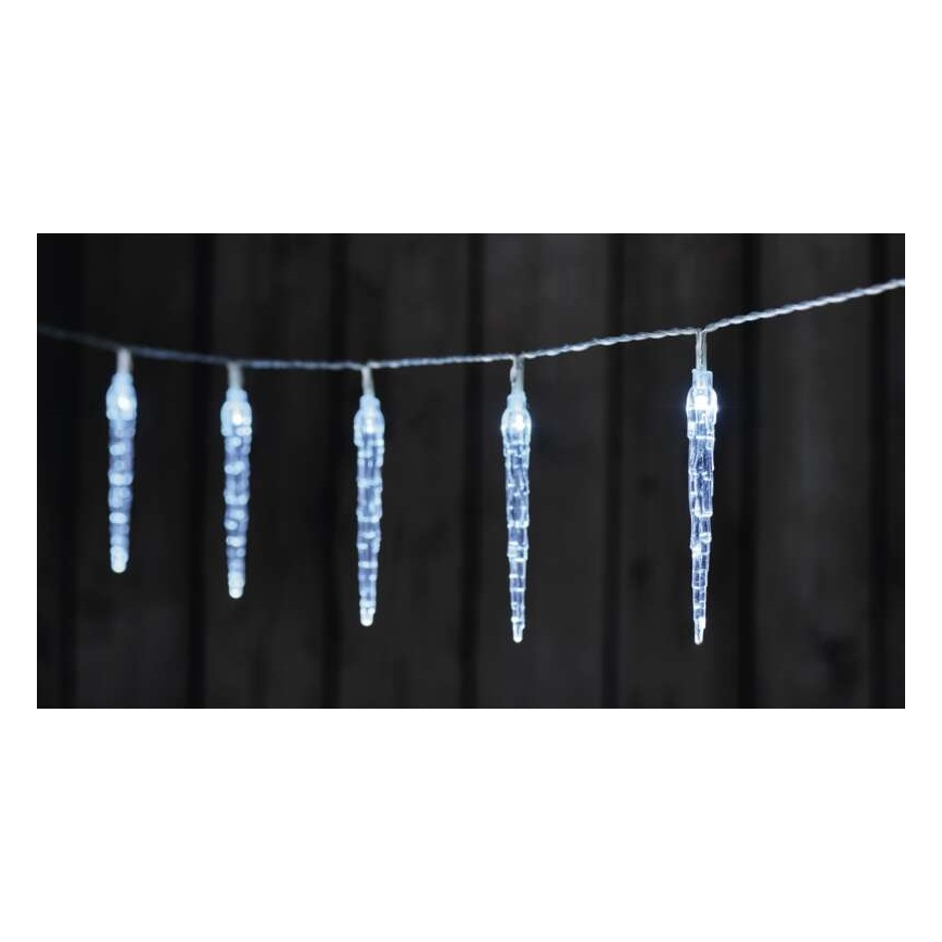 LED julslinga 10xLED/2xAA 1,65m