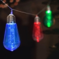 LED julslinga 10xLED/2xAA 2,2m flerfärgad