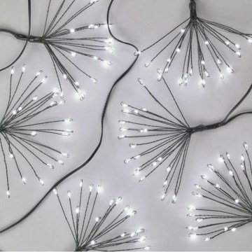 LED-julslinga 150xLED/5,35m kallvit