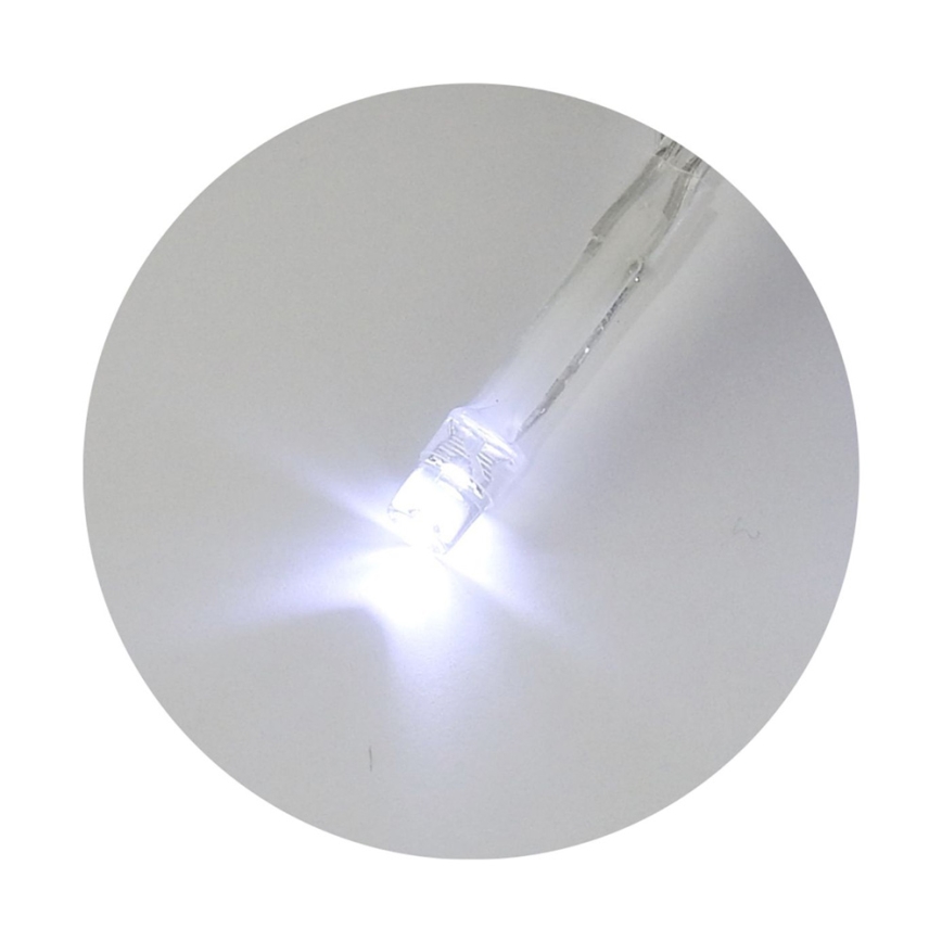 LED julslinga 20xLED/2 funktioner 2,4 m kallvit