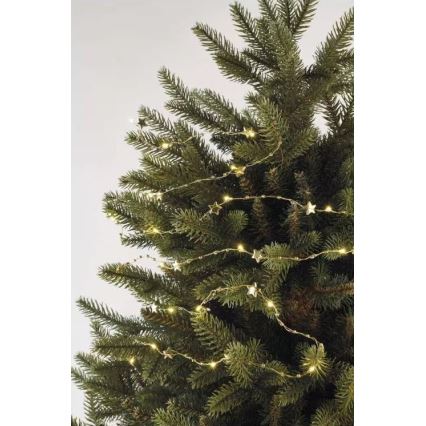 LED julslinga 20xLED/2xAA 2,2 m varmvit