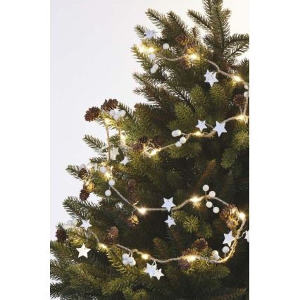 LED julslinga 20xLED/2xAA 2m