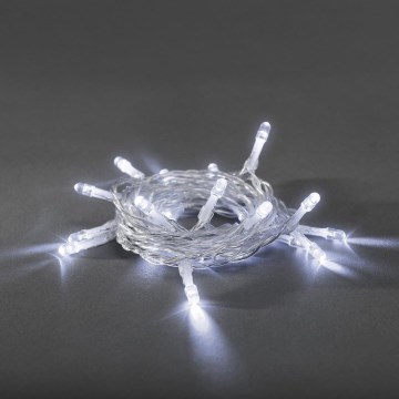 LED julslinga 20xLED/2xAA 3,35m kallvit