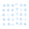 LED julslinga 30xLED/3xAA 3,3m kallvit
