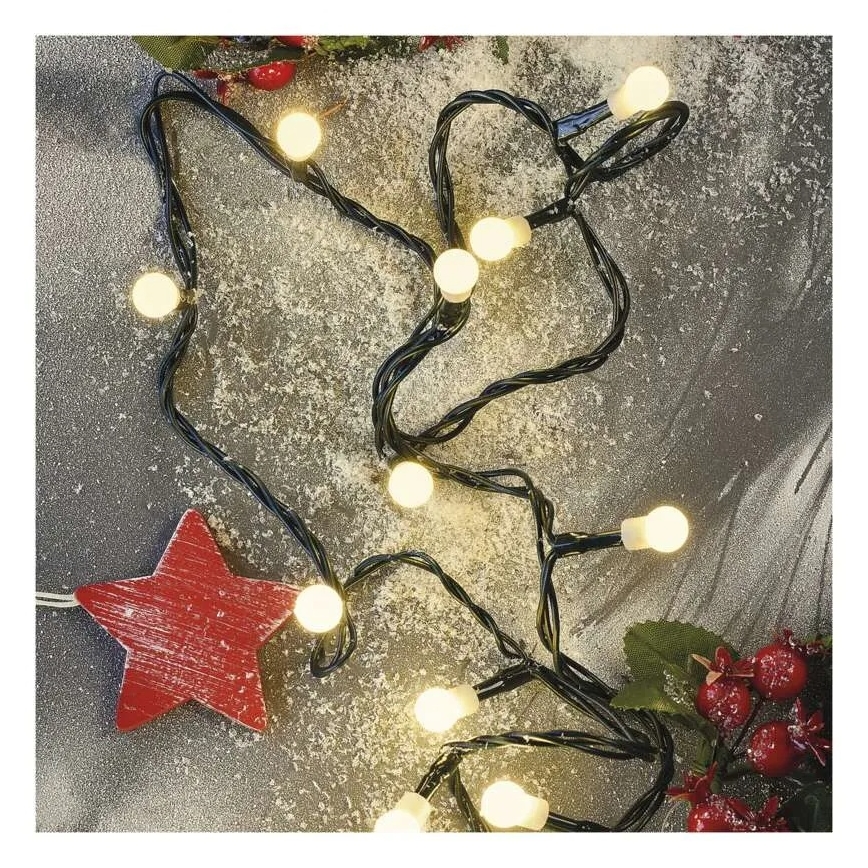 LED-julslinga 480 LED/8 funktioner 53 m IP44 varmvit