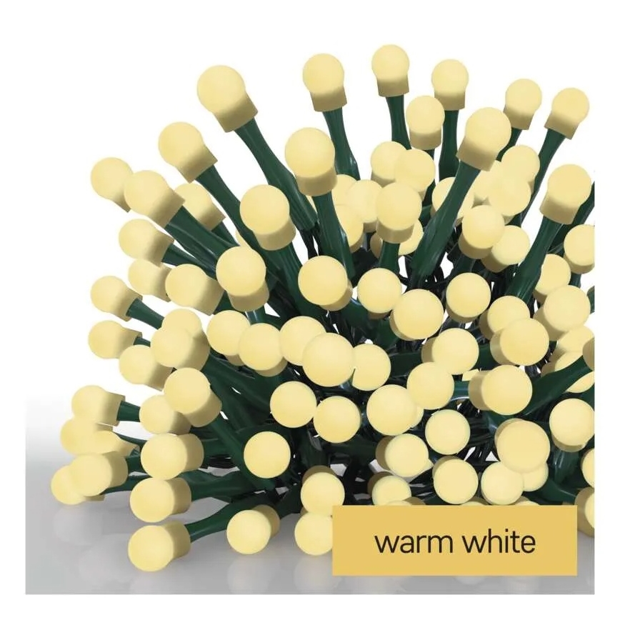LED julslinga 480xLED/8 funktioner 53 m IP44 varmvit