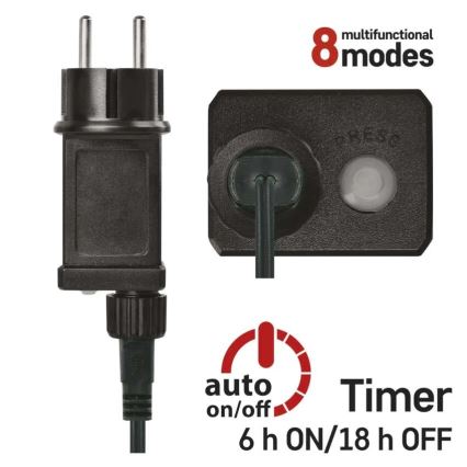 LED julslinga 80xLED/230V/8 funktioner 13m IP44 varmvit