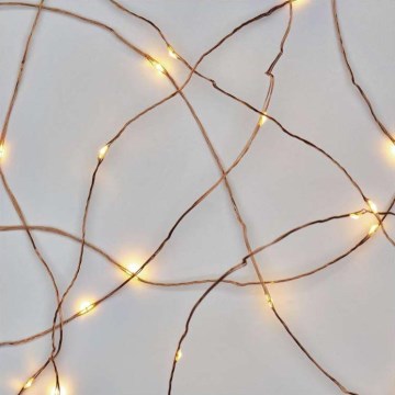 LED-julslinga för utomhusbruk 100xLED/15m IP44 varmvit