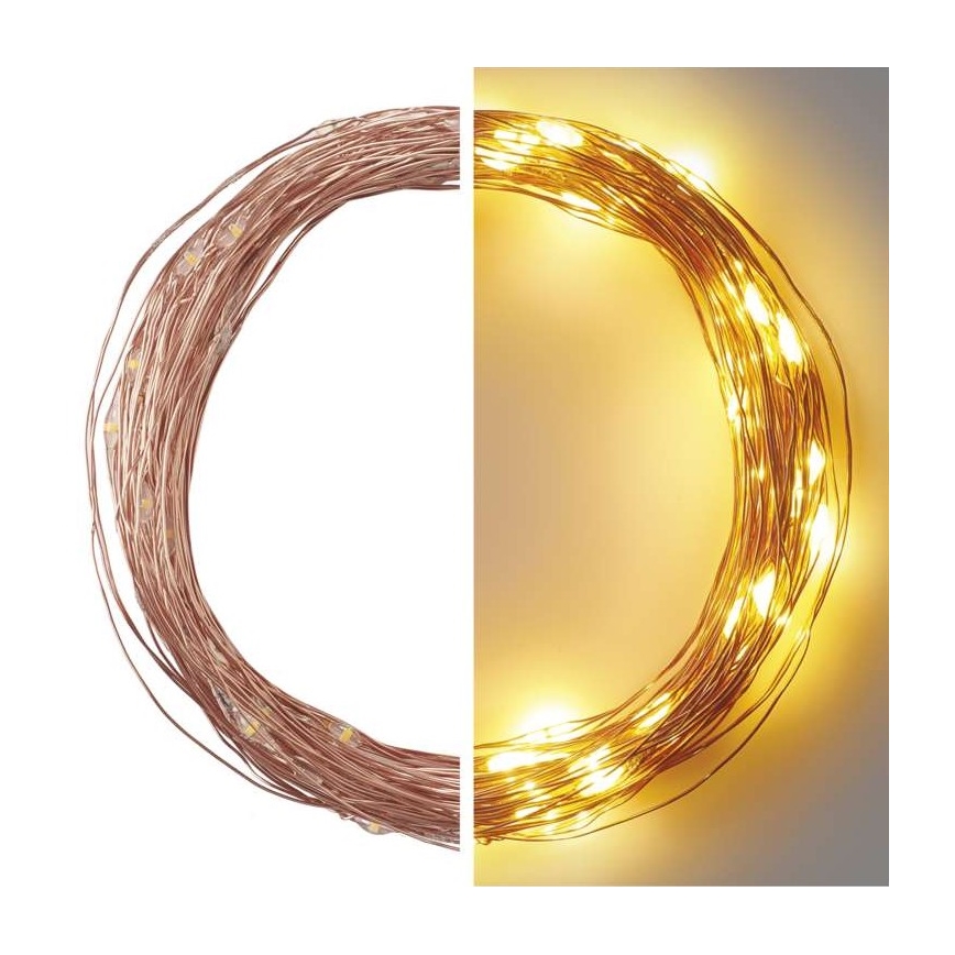 LED-julslinga för utomhusbruk 100xLED/15m IP44 varmvit