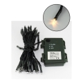 LED-julslinga för utomhusbruk 100xLED/2 lägen/3xAA 10,8m IP44 varmvit