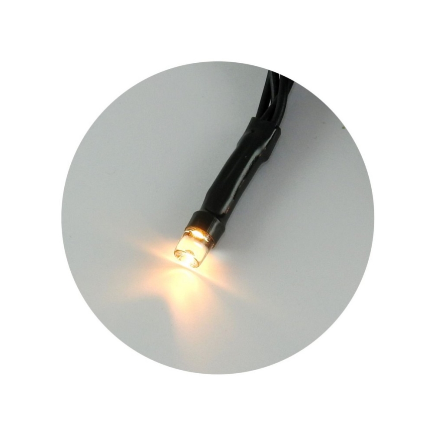 LED-julslinga för utomhusbruk 100xLED/2 lägen/3xAA 10,8m IP44 varmvit