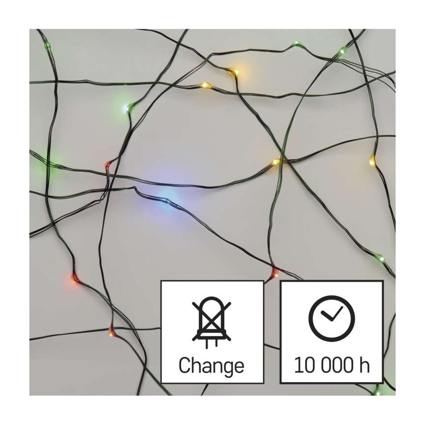 LED julslinga för utomhusbruk 150xLED/20m IP44 flerfärgad