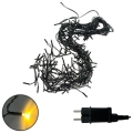 LED-julslinga för utomhusbruk 200 LED/230 V 7,6 m IP44 svart