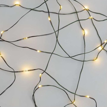 LED julslinga för utomhusbruk 40xLED/9m IP44 varmvit