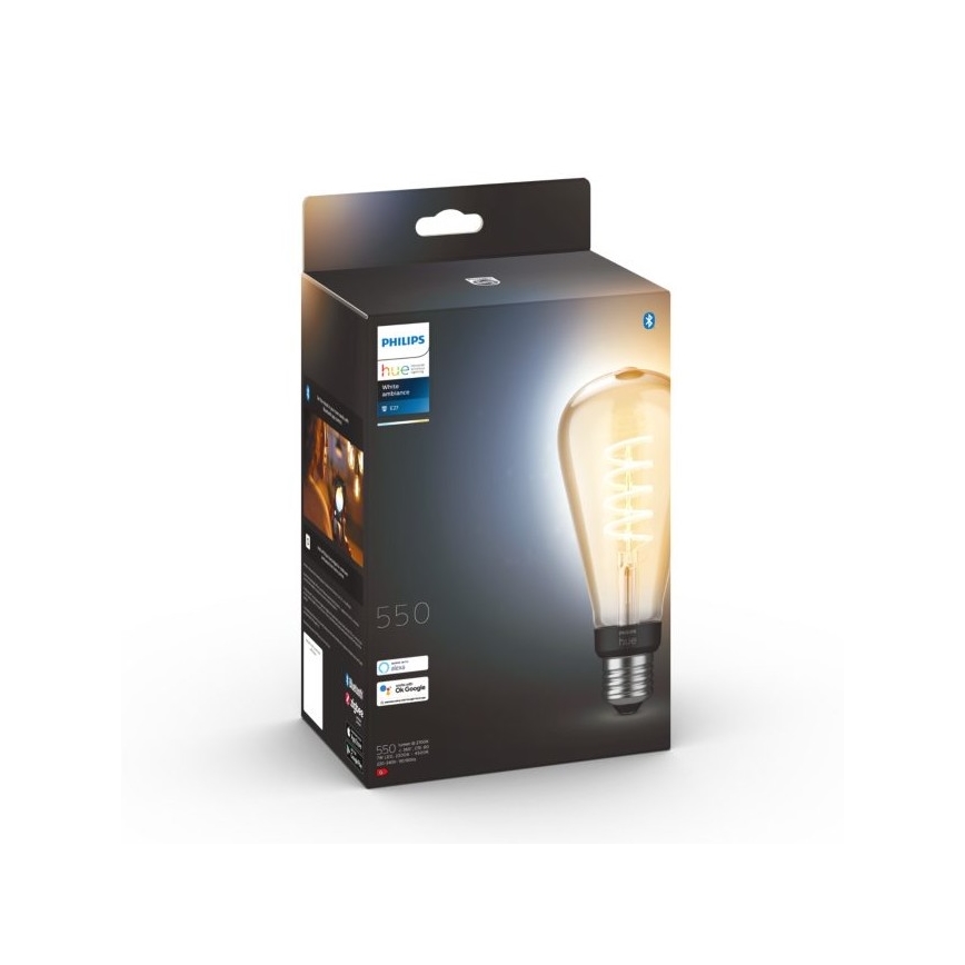 LED ljusreglerad glödlampa  Philips Hue WHITE AMBIANCE ST72 E27/7W/230V 2200-4500K