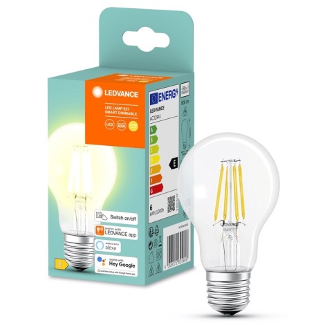 LED Justerbar ljusstyrka glödlampa  SMART+ A60 E27/6W/230V - Ledvance