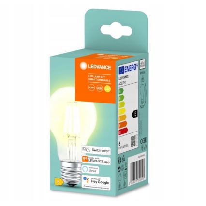 LED Justerbar ljusstyrka glödlampa  SMART+ A60 E27/6W/230V - Ledvance