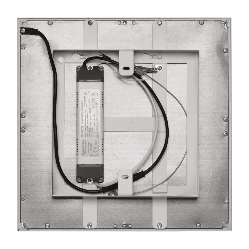 LED ljusreglerad taklampa  LED/20W/230V + fjärrkontroll  fyrkant  2700K-6000K
