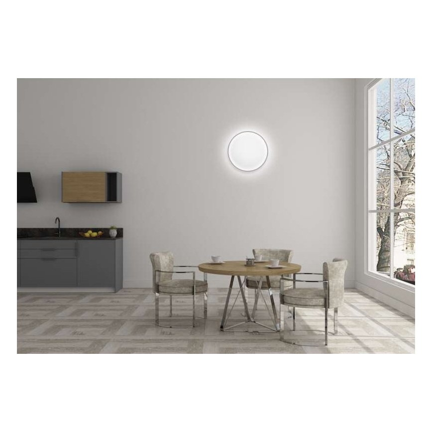 LED ljusreglerad taklampa  LED/24W/230V + fjärrkontroll  rund  2700K-6500K