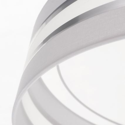 LED Justerbar ljusstyrka taklampa  SMART CORAL LED/24W/230V vit /silver + Fjärrkontroll