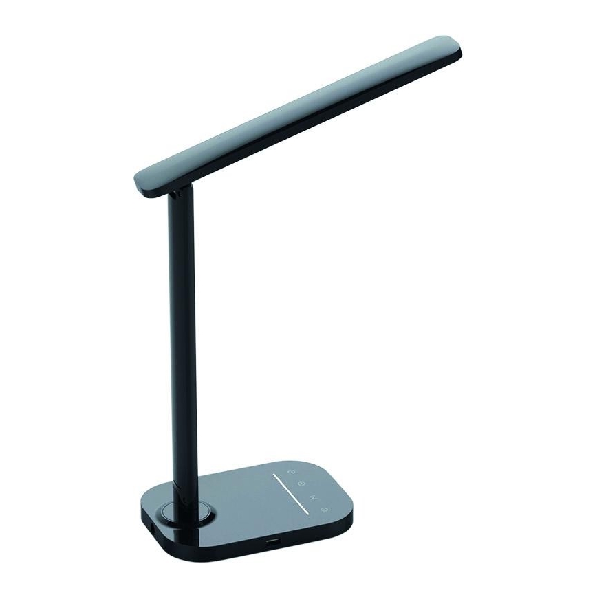 LED ljusreglerad touch bordslampa  med USB-anslutning KIARA LED/7W/230V svart 