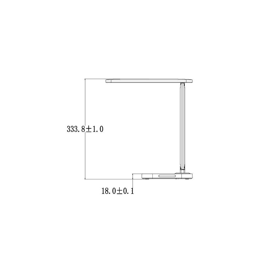 LED ljusreglerad touch bordslampa  med USB-anslutning KIARA LED/7W/230V svart 