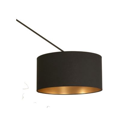 LED justerbar pendellampa på stång GORTA 1xE27/60W/230V svart/guld