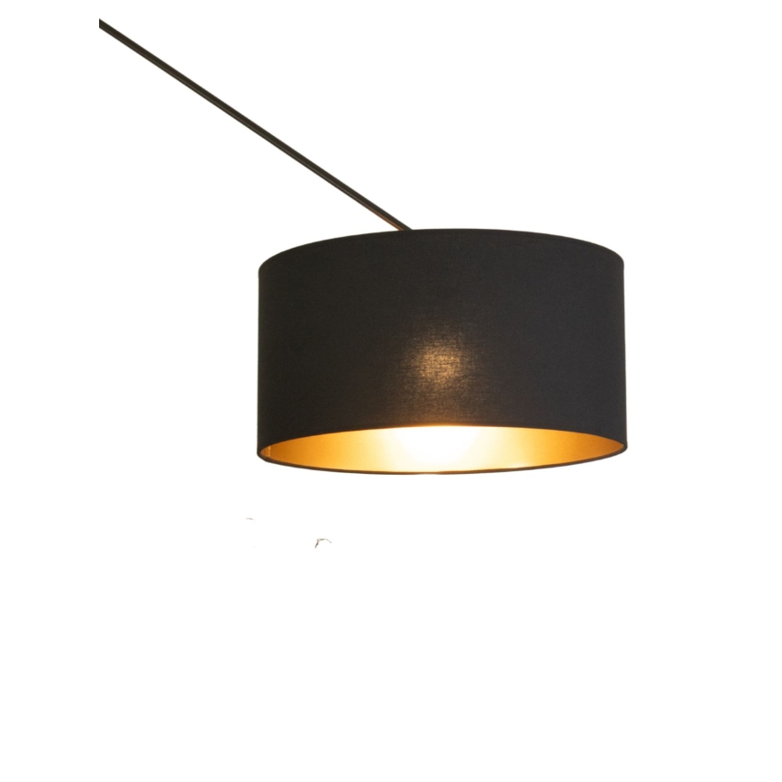 LED justerbar pendellampa på stång GORTA 1xE27/60W/230V svart/guld