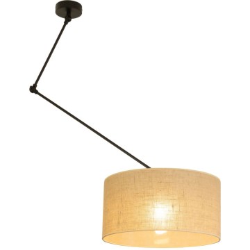 LED-justerbar taklampa med stång GORTA 1xE27/60W/230V i jute