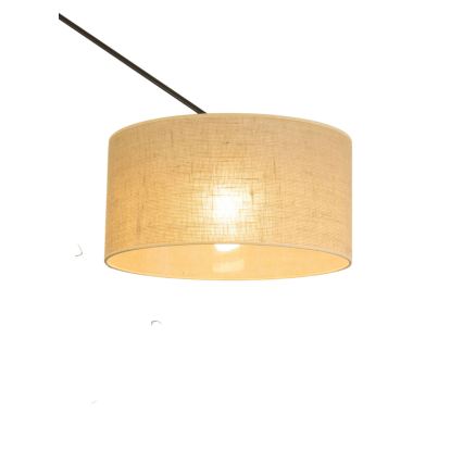 LED-justerbar taklampa med stång GORTA 1xE27/60W/230V i jute