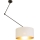 LED justerbar taklampa med stång GORTA 1xE27/60W/230V vit/guld