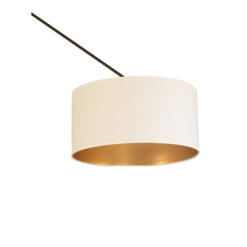 LED justerbar taklampa med stång GORTA 1xE27/60W/230V vit/guld
