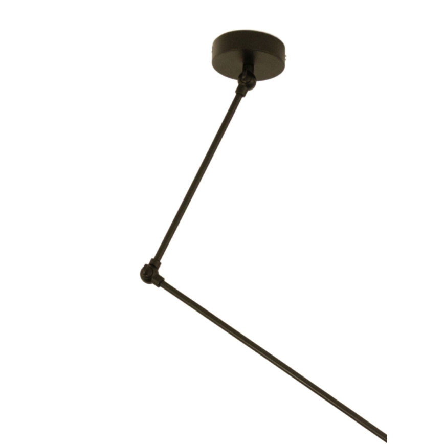 LED justerbar taklampa med stång GORTA 1xE27/60W/230V vit/guld