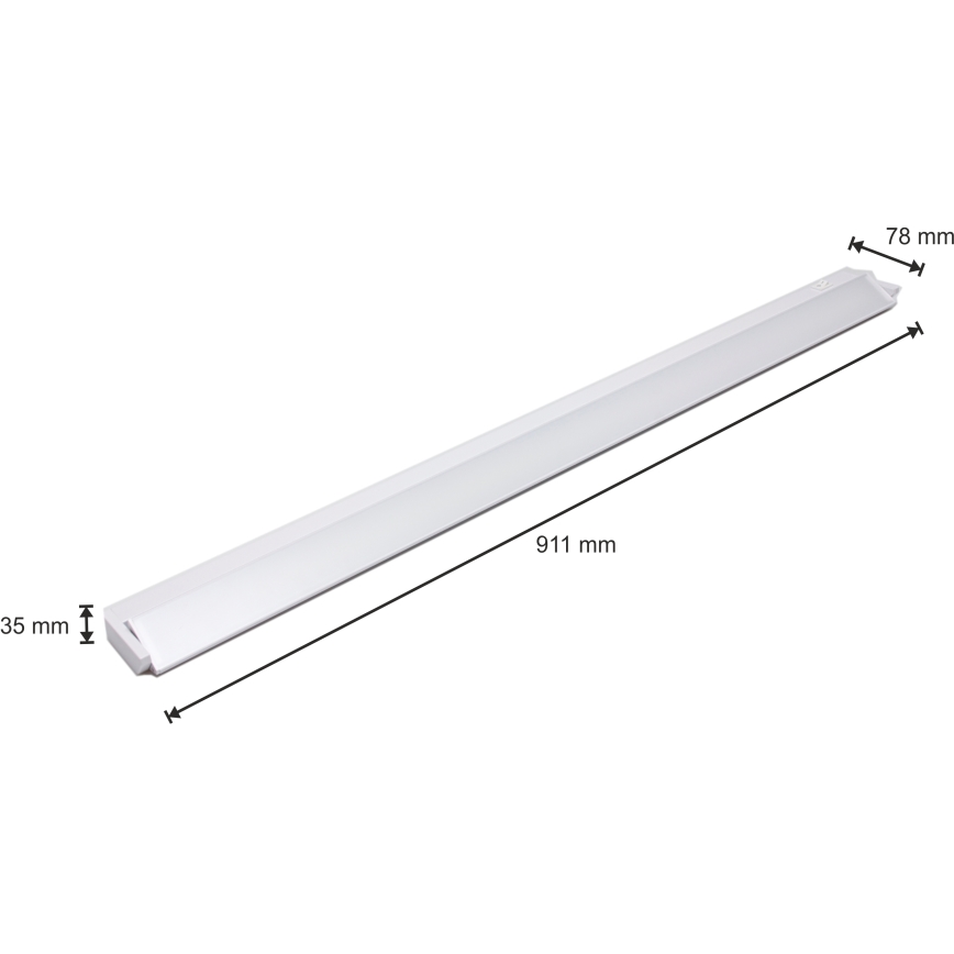 LED köksbelysning bänk LED/15W/230V vit