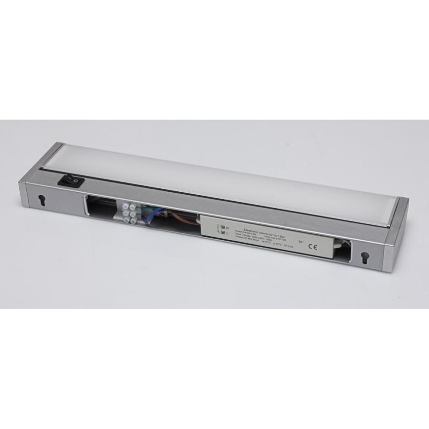 LED köksbelysning bänk LED/5W/230V silver