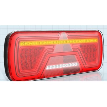 LED Kombinationslampa med dynamisk vridsignal LED/10-30V IP67 vänster