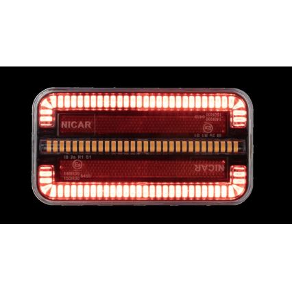 LED Kombinationslampa med dynamisk vridsignal LED/12-24V IP65