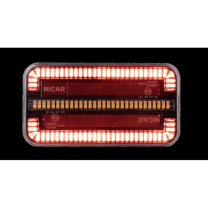 LED Kombinationslampa med dynamisk vridsignal LED/12-24V IP65