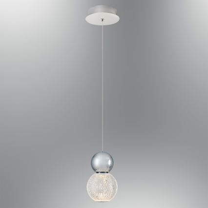 LED-krona på vajer CREMONA LED/5W/230V 3000K matt krom