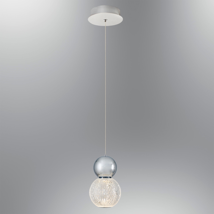 LED-krona på vajer CREMONA LED/5W/230V 3000K matt krom