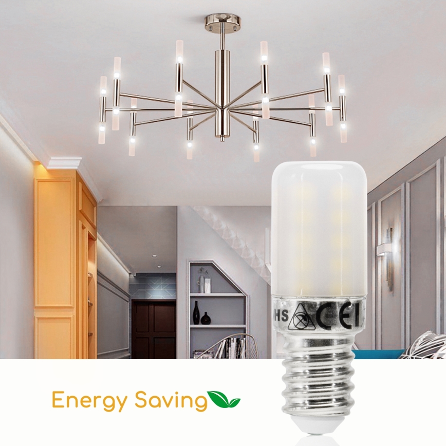 LED kylskåpsglödlampa T18 E14/3,5W/230V 6500K - Aigostar