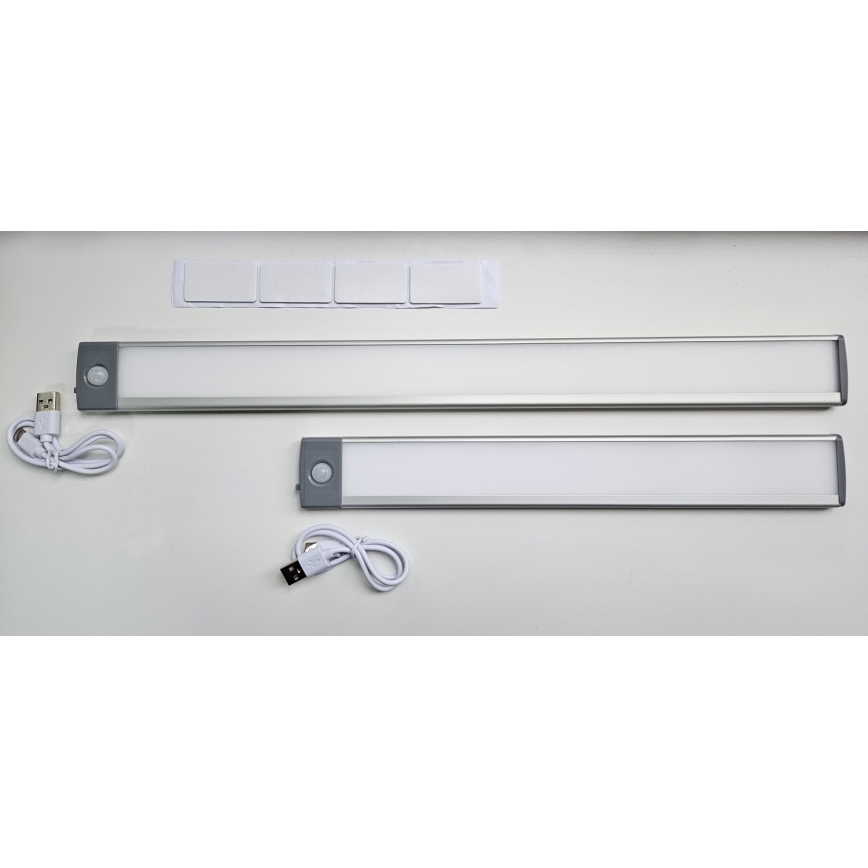 LED Uppladdningsbar möbelbelysning med sensor LED/2,5W/5V USB 800 mAh 4200K 32,5 cm
