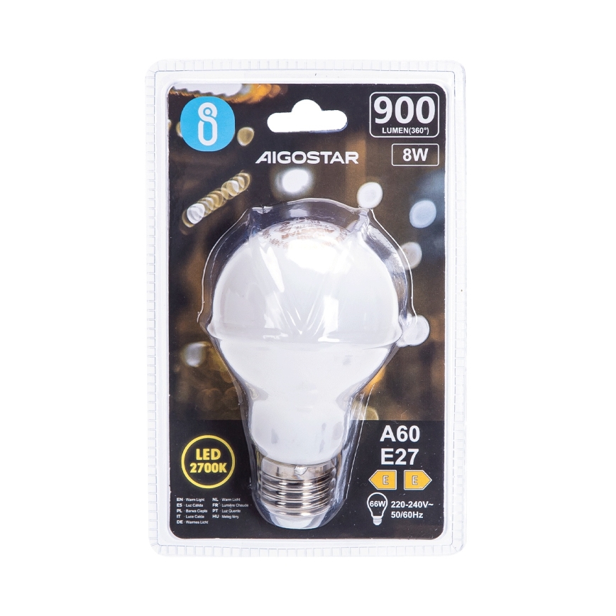 LED-lampa A60 E27/8W/230V 330° 2700K - Aigostar