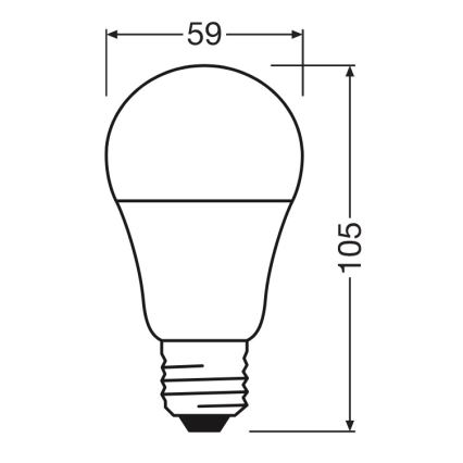 LED-lampa A60 E27/8W/230V 6500K - Osram