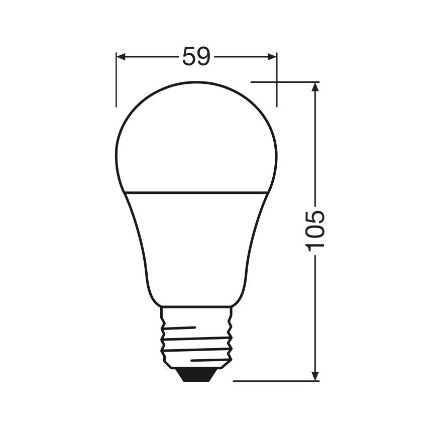 LED-lampa A60 E27/8W/230V 6500K - Osram