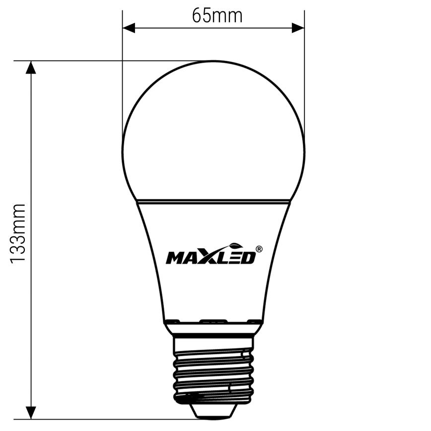 LED-lampa A70 E27/17W/230V 6500K