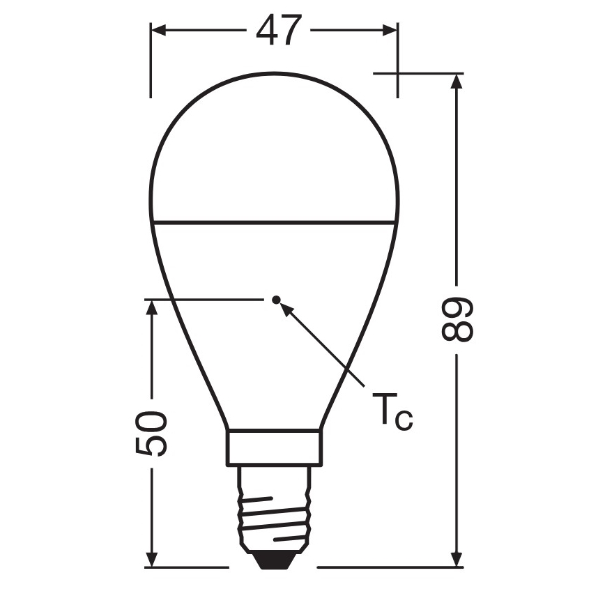 LED-lampa av återvunnen plast P45 E14/7,5W/230V 2700K - Osram
