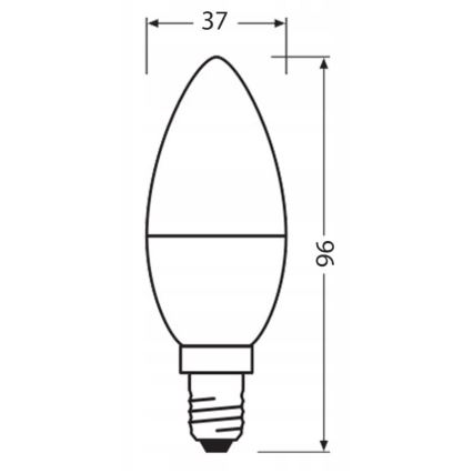 LED-lampa av återvunnen plast B40 E14/4,9W/230V 4000K - Ledvance